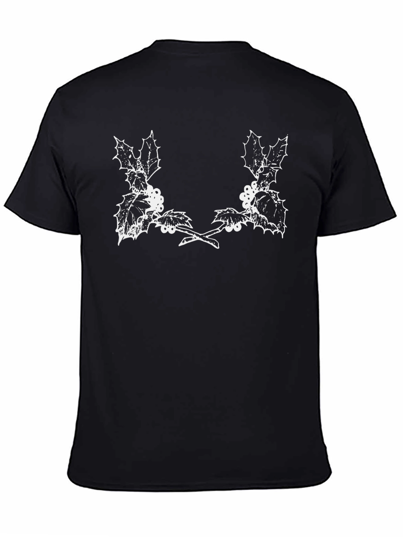 Holly Berry Graphic Tee - Black Casual Wear