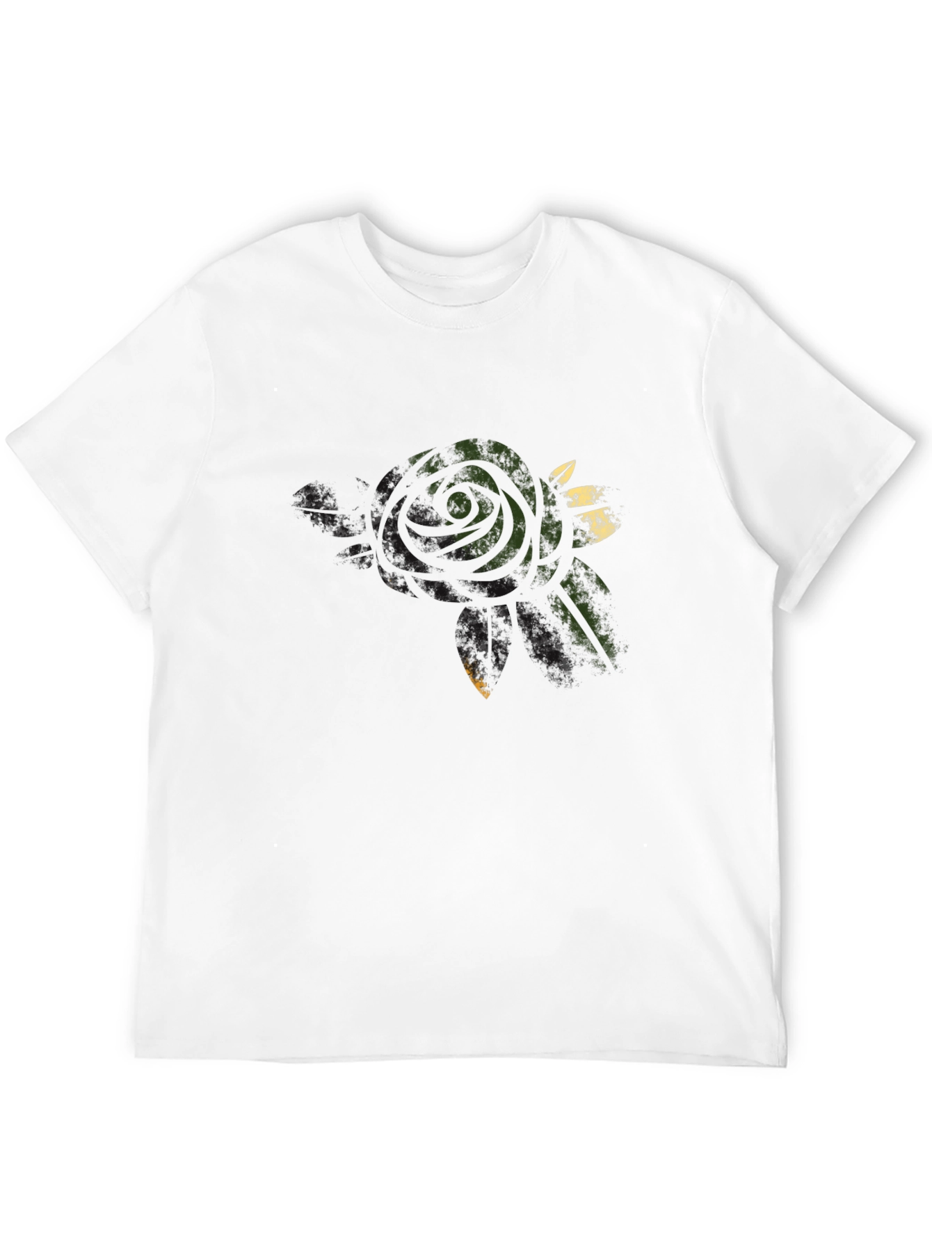 Rose Graphic Black T-Shirt