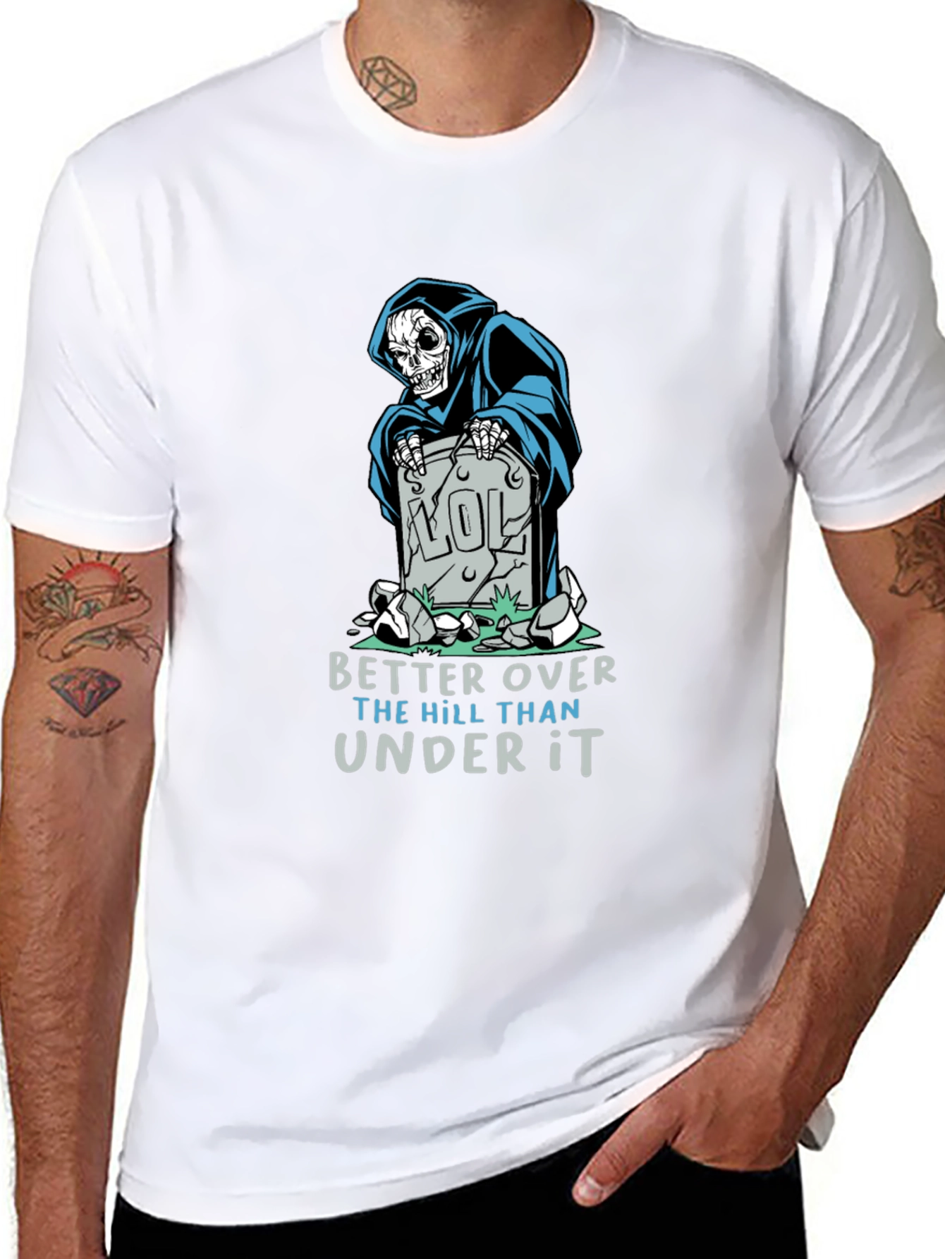 Grim Reaper LOL Graphic T-Shirt