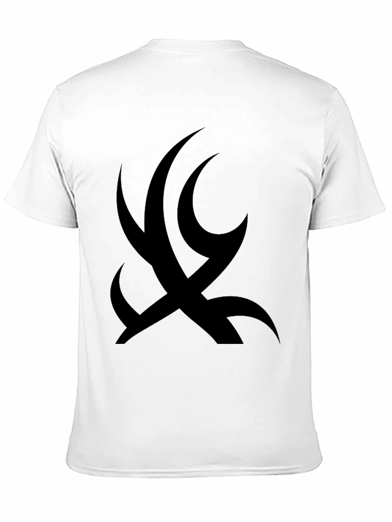 Black T-Shirt with Abstract Graphic