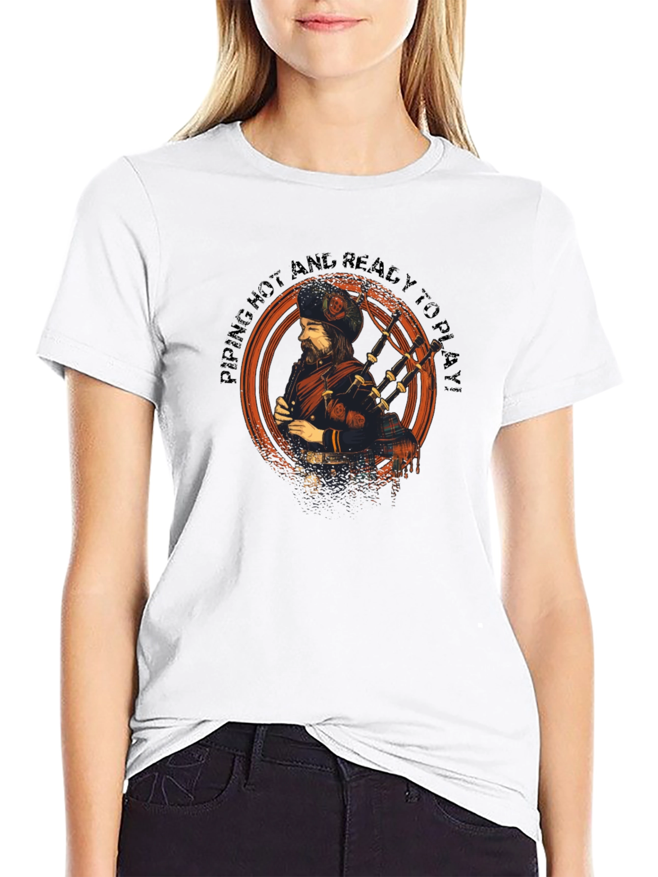 Piping Hot Bagpiper T-Shirt - Play Ready!