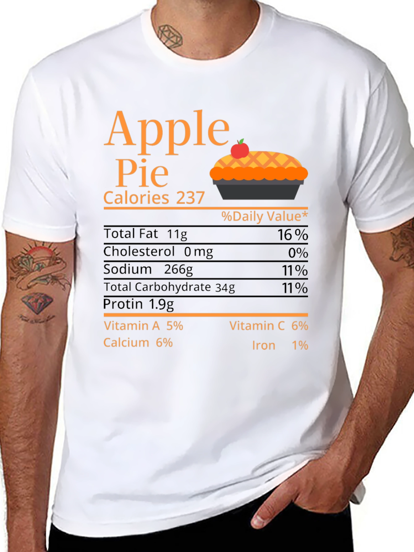 Apple Pie Calories Graphic T-Shirt