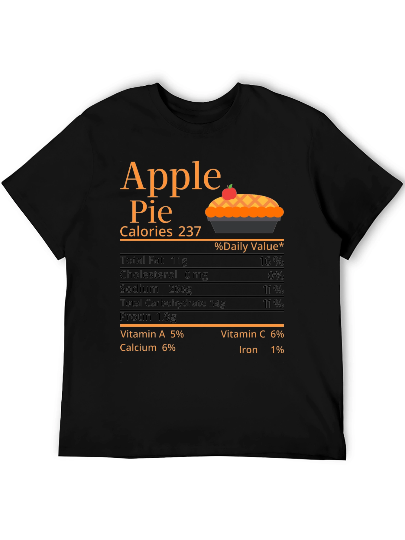 Apple Pie Calories Graphic T-Shirt