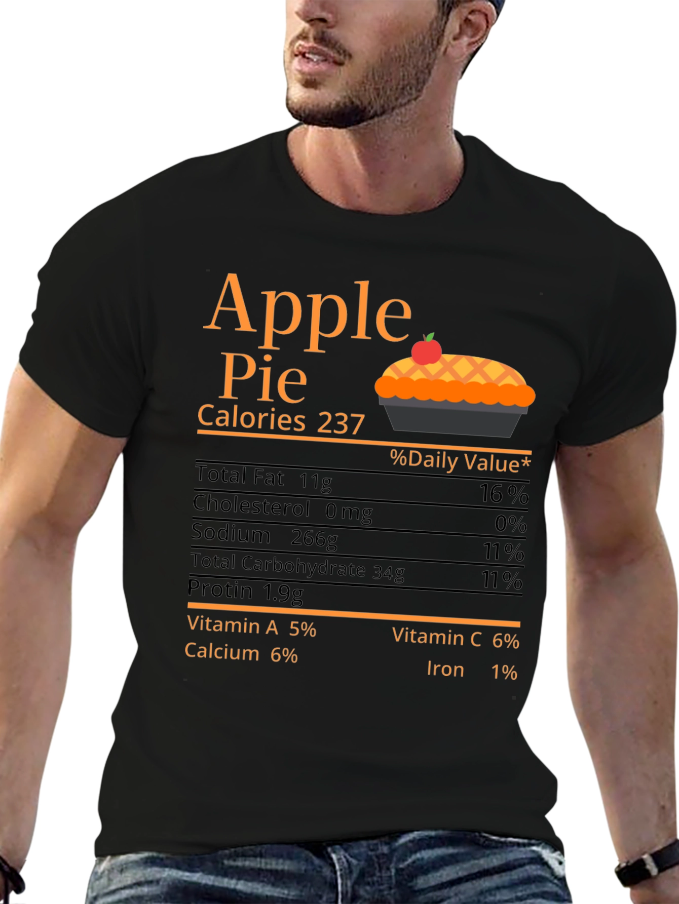 Apple Pie Calories Graphic T-Shirt
