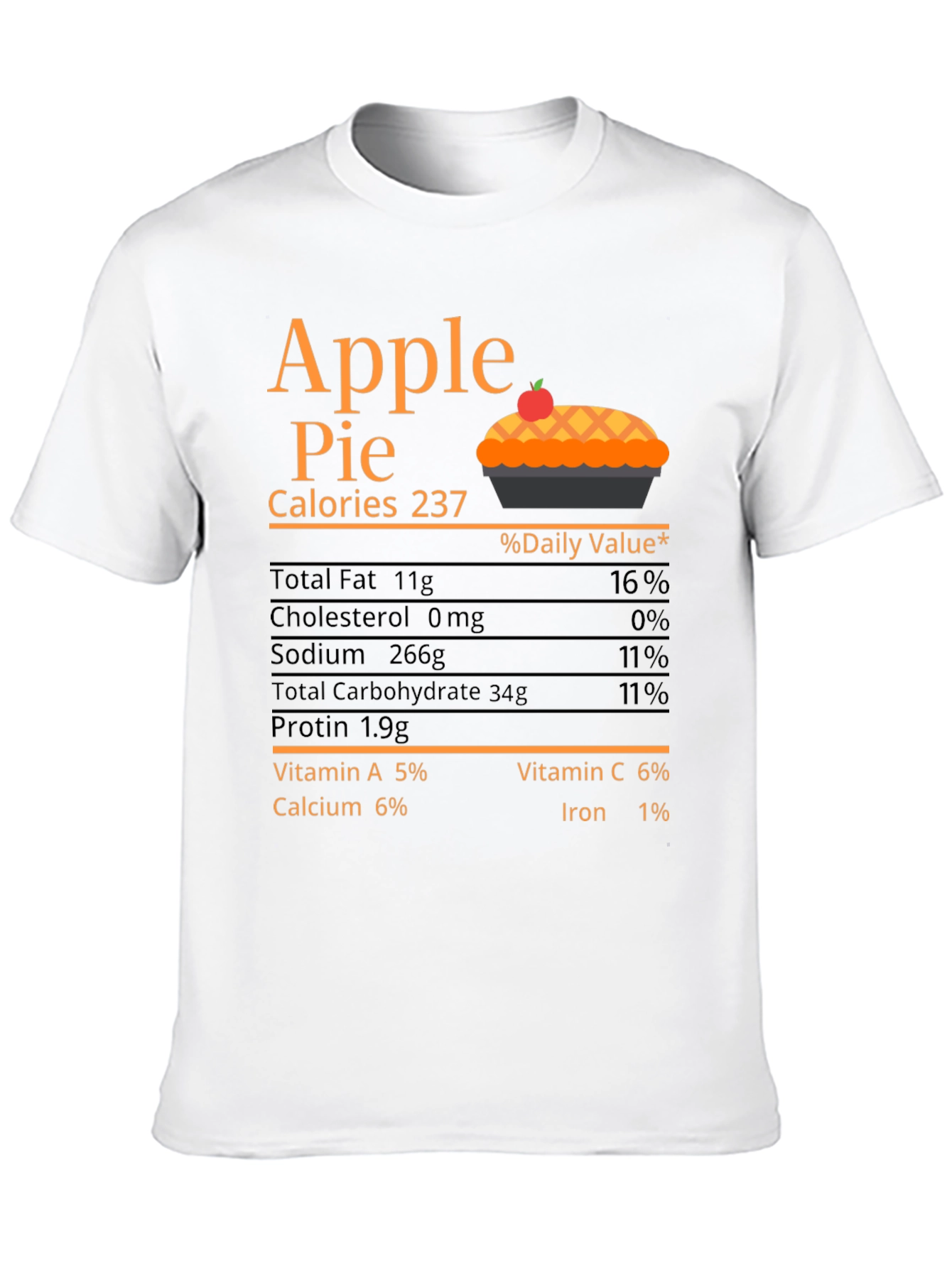 Apple Pie Calories Graphic T-Shirt