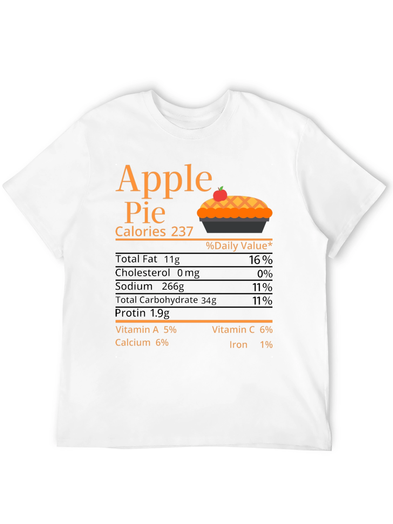 Apple Pie Calories Graphic T-Shirt