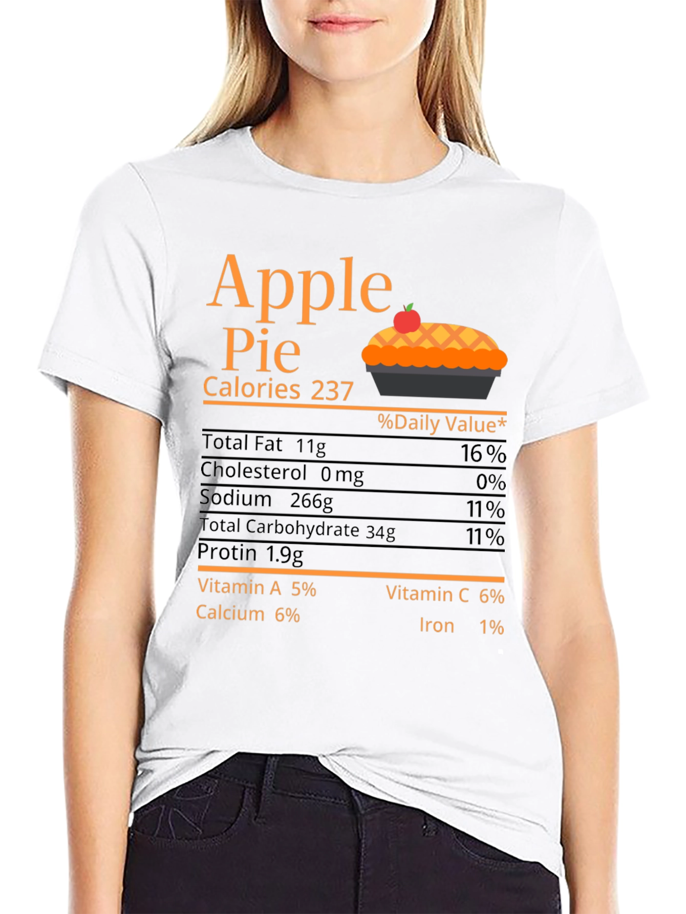 Apple Pie Calories Graphic T-Shirt