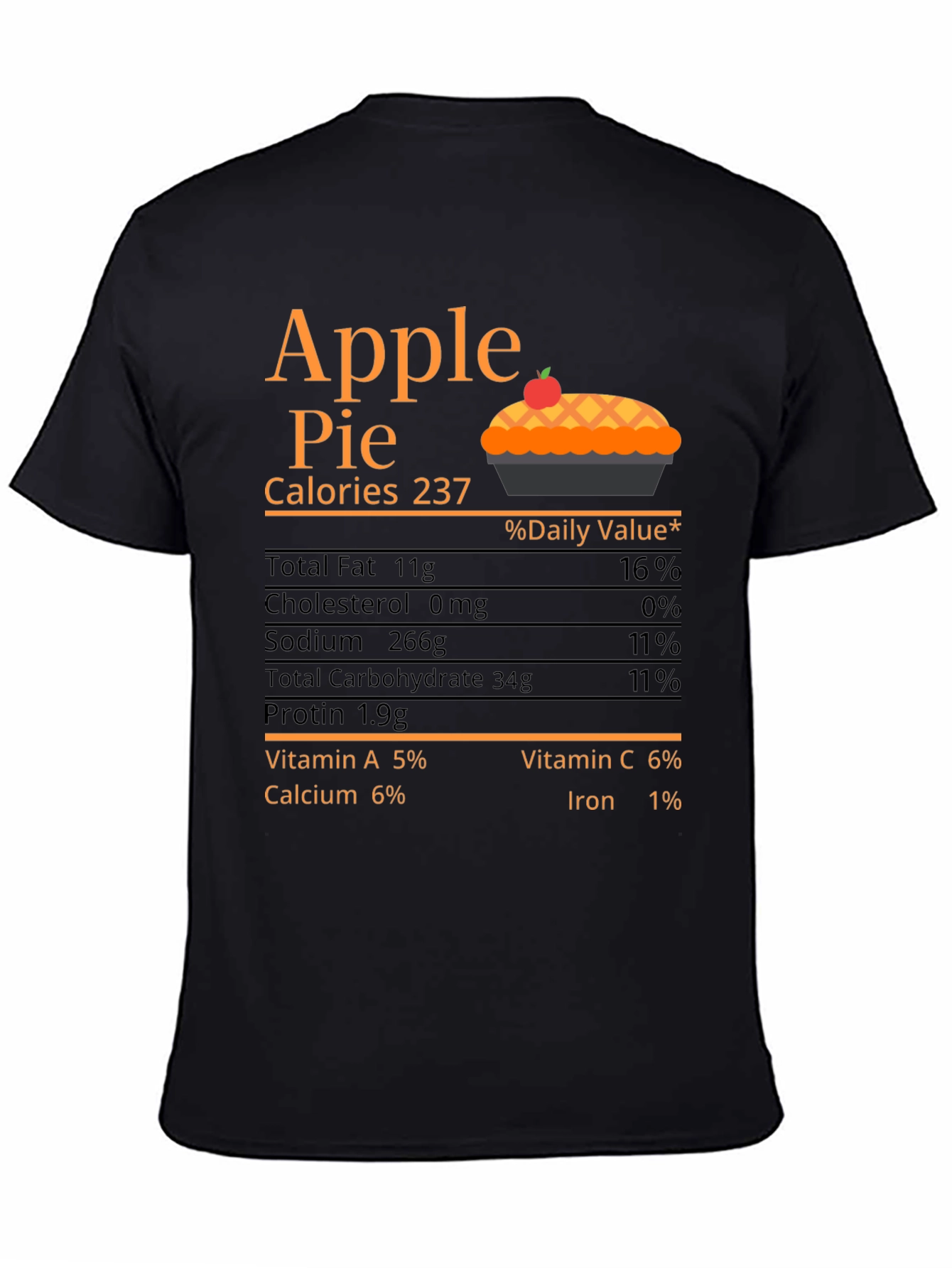 Apple Pie Calories Graphic T-Shirt