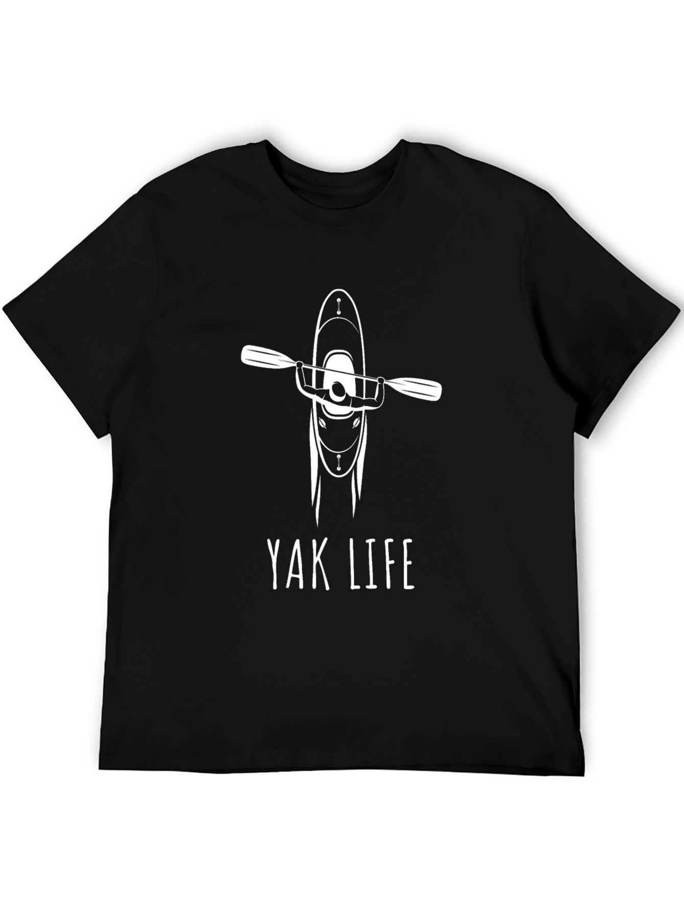 Yak Life Kayak Graphic Tee - Black