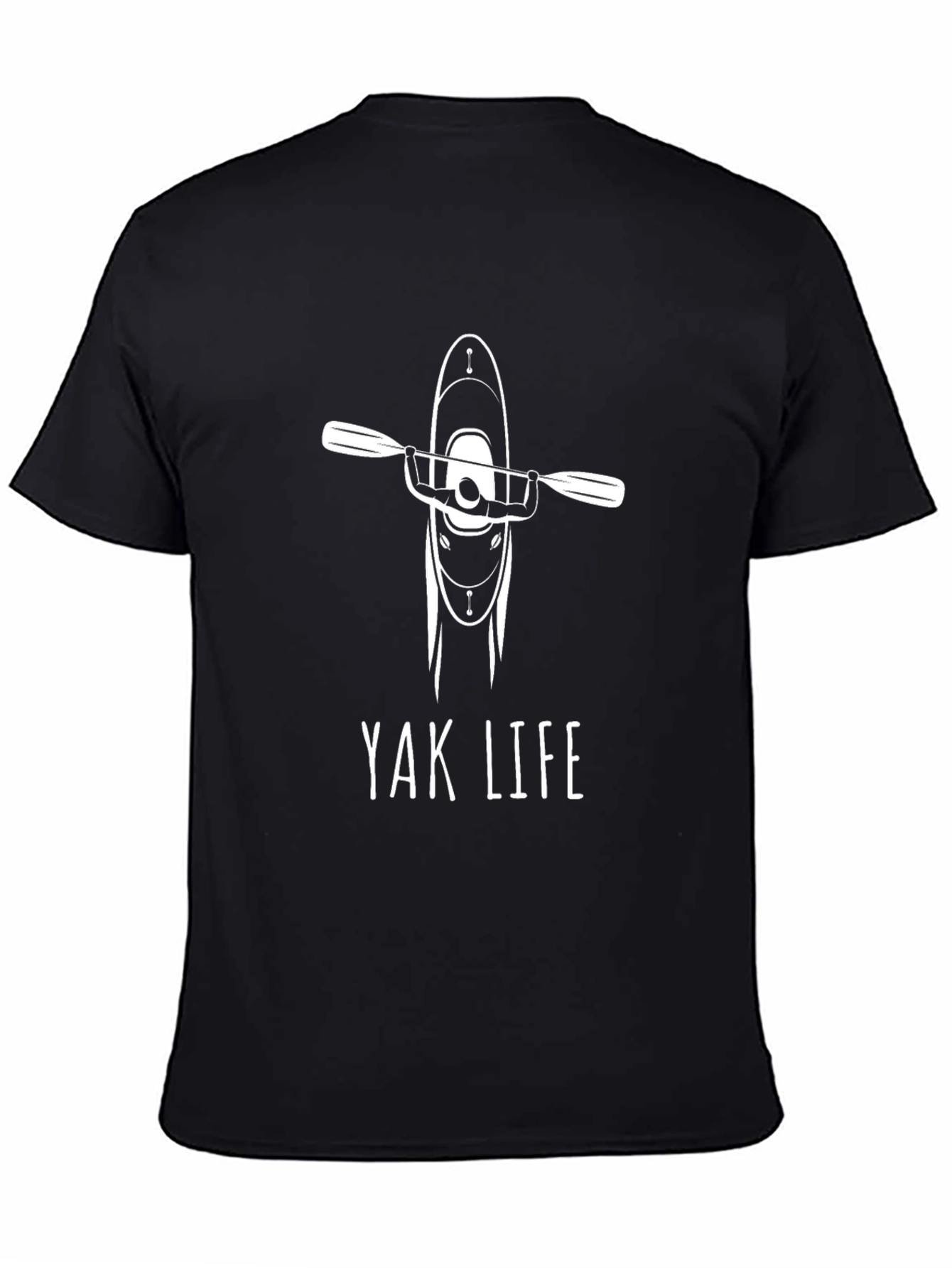 Yak Life Kayak Graphic Tee - Black