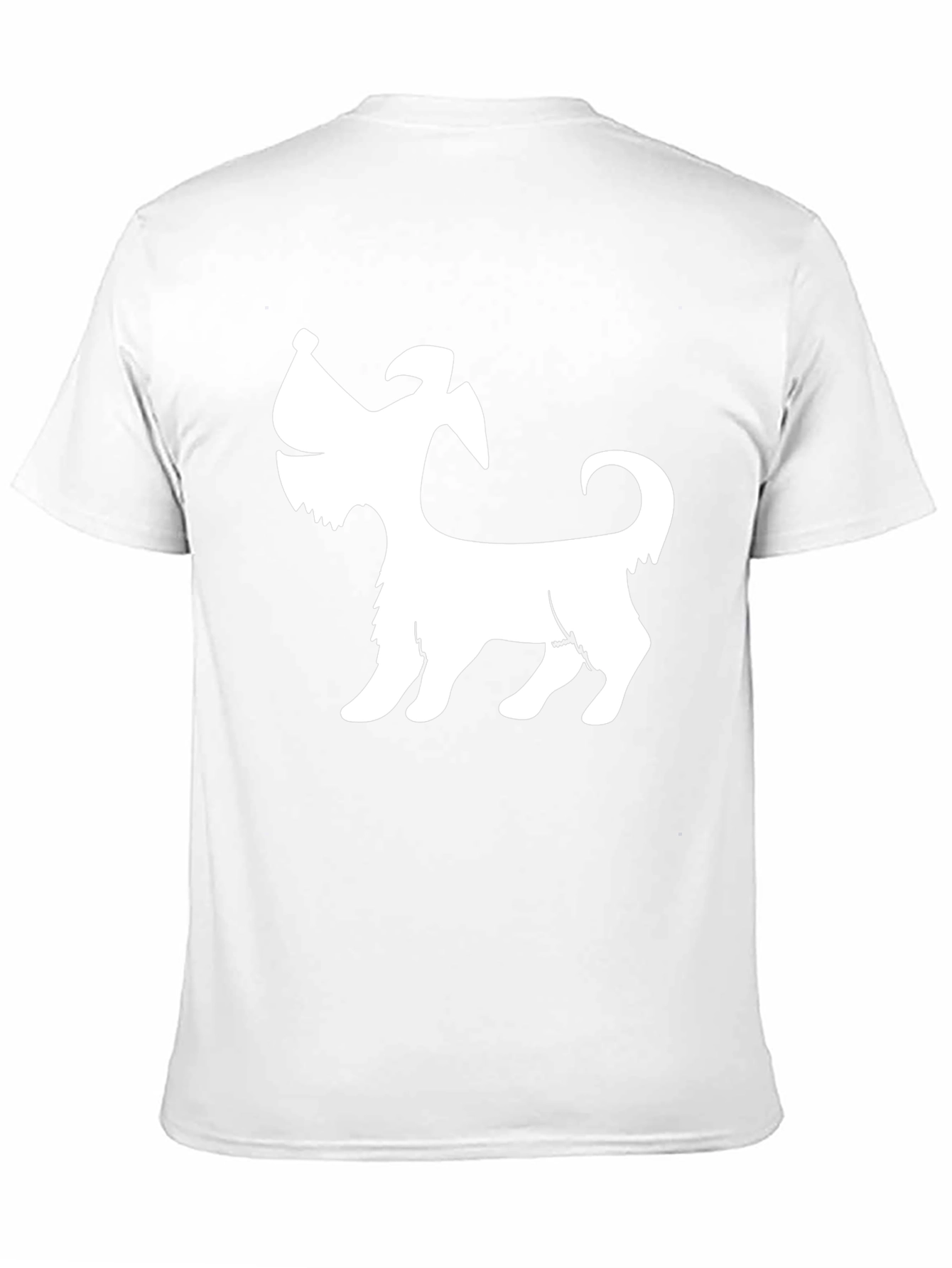 Dog Silhouette Black T-Shirt
