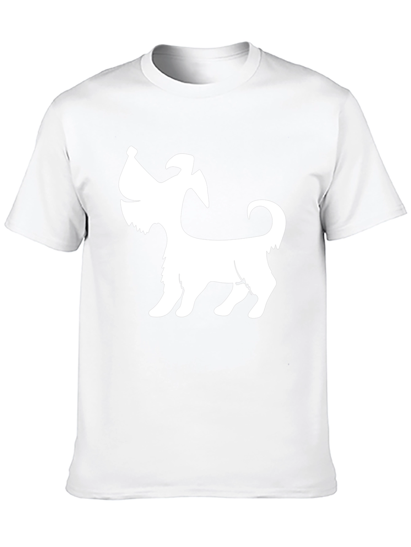 Dog Silhouette Black T-Shirt