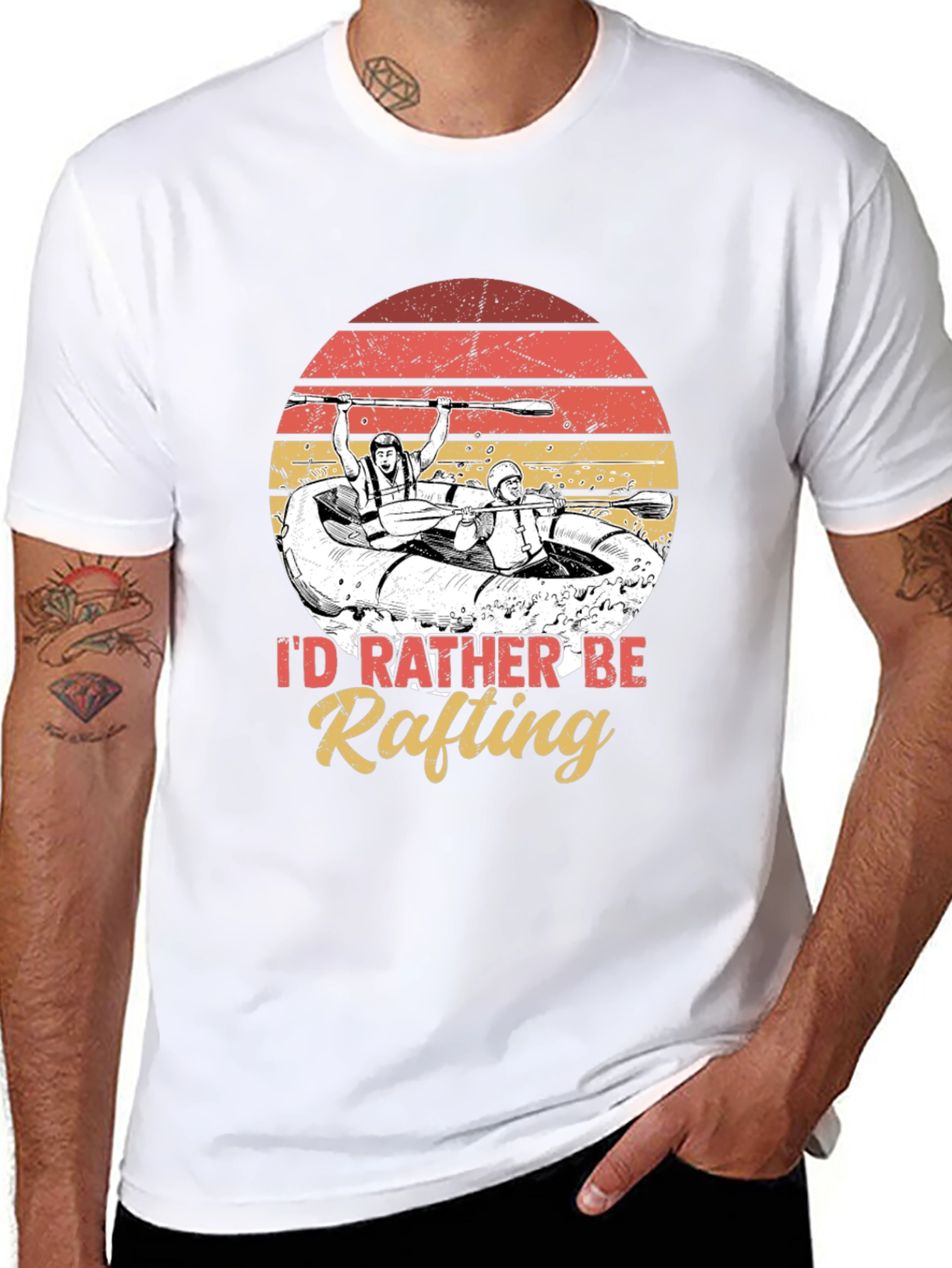 Id Rather Be Rafting Graphic Tee