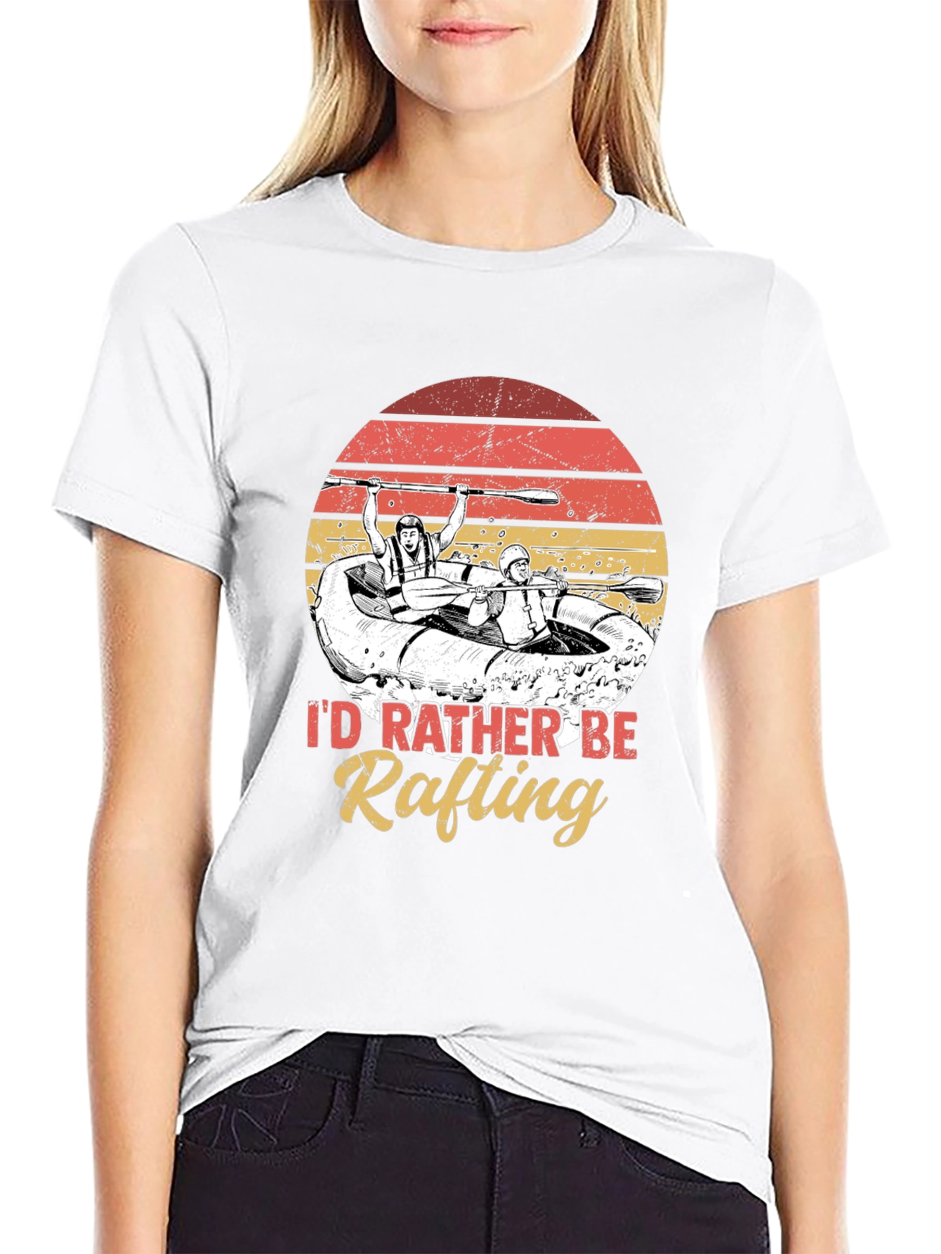 Id Rather Be Rafting Graphic Tee