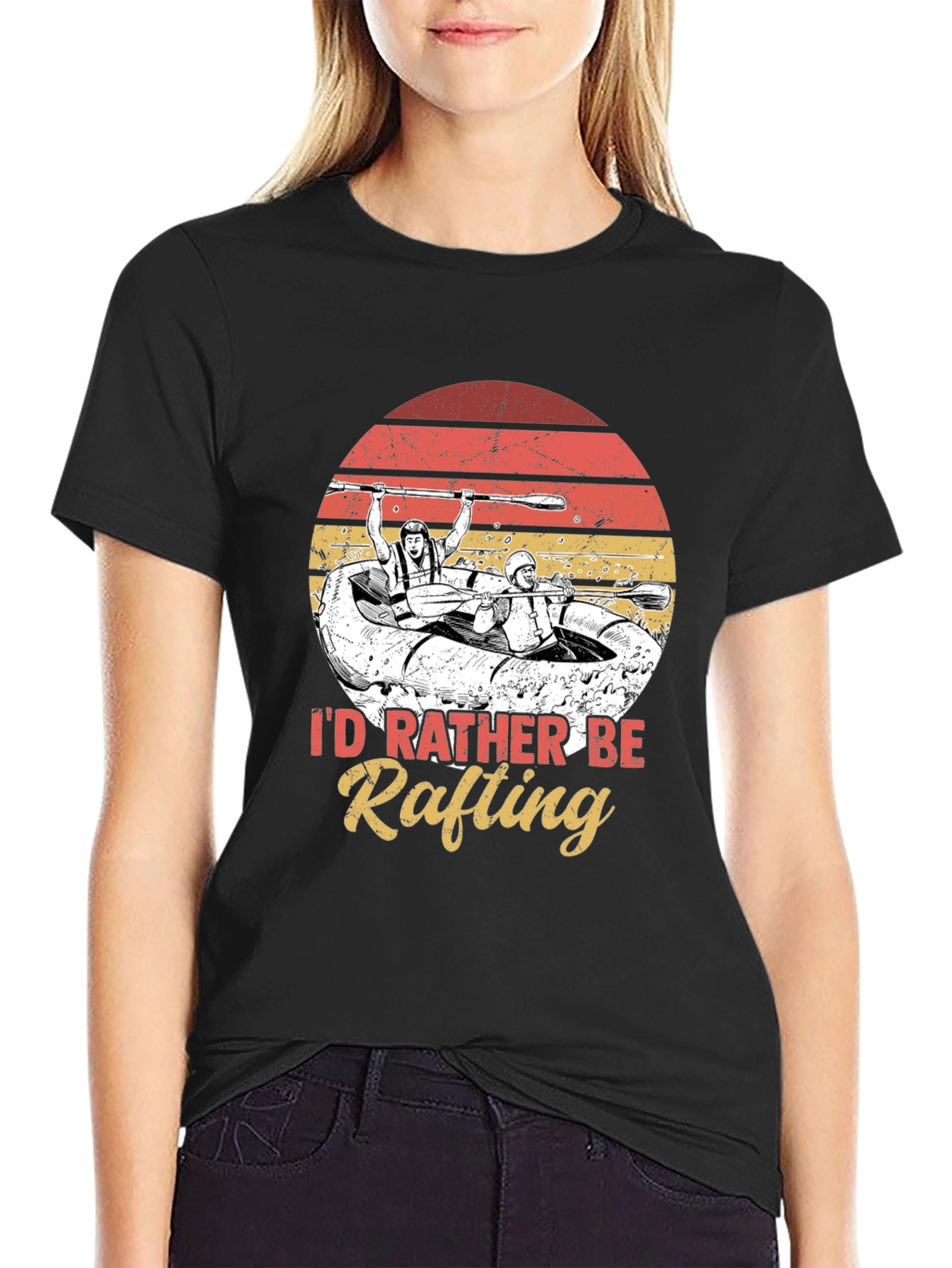 Id Rather Be Rafting Graphic Tee