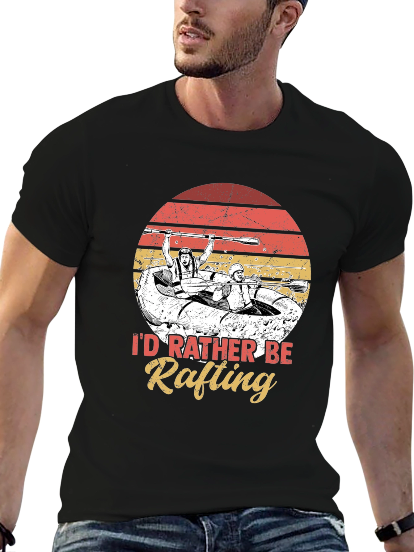 Id Rather Be Rafting Graphic Tee