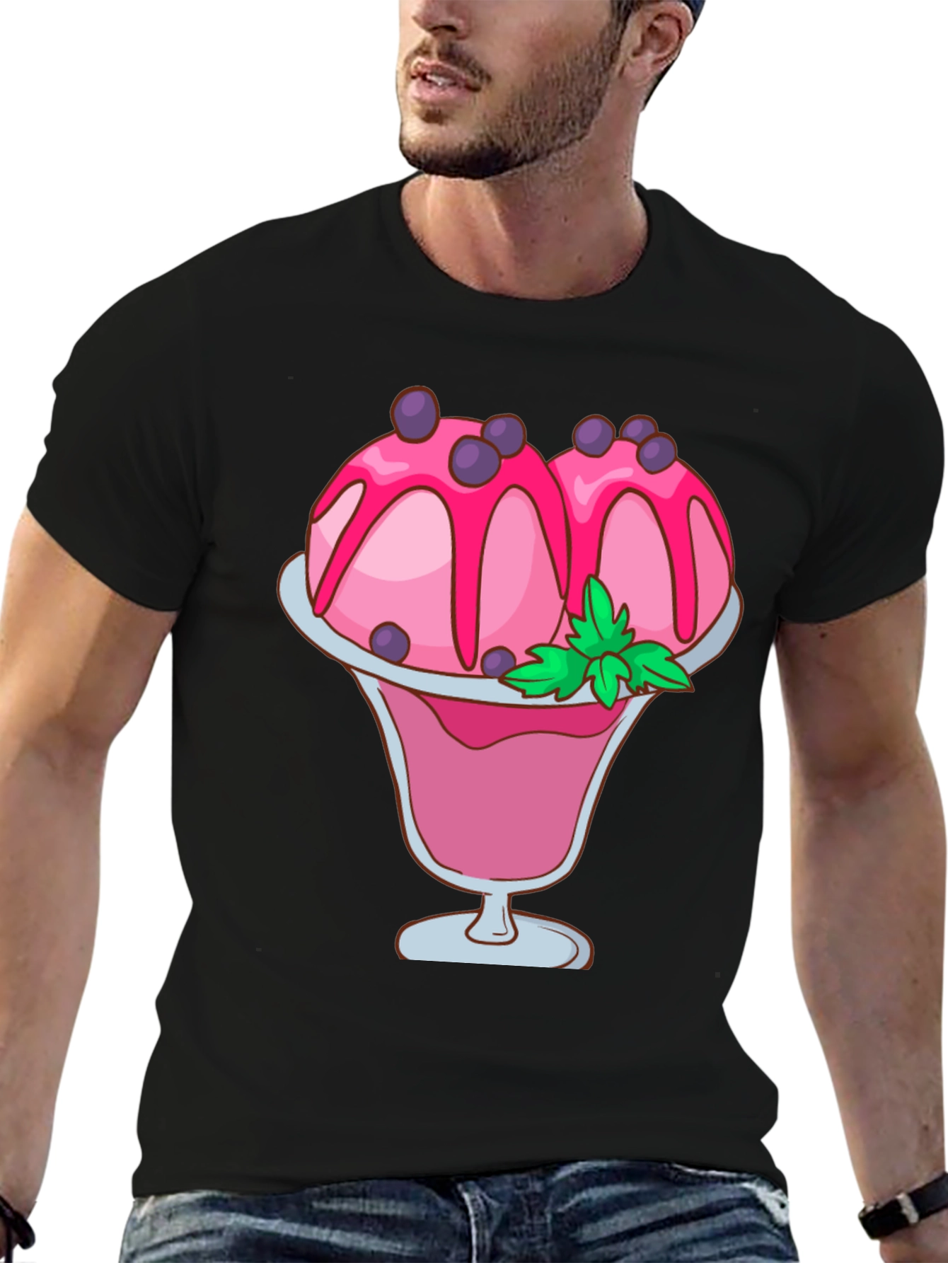 Ice Cream Sundae Graphic Tee - Sweet Treat Shirt