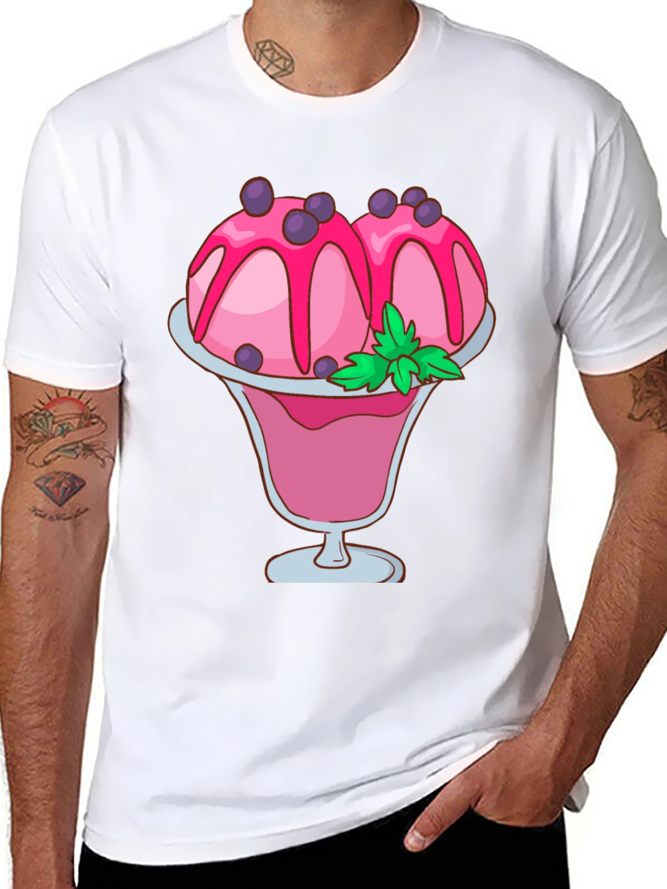 Ice Cream Sundae Graphic Tee - Sweet Treat Shirt