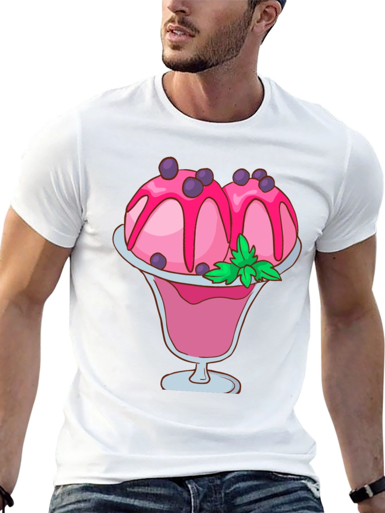 Ice Cream Sundae Graphic Tee - Sweet Treat Shirt