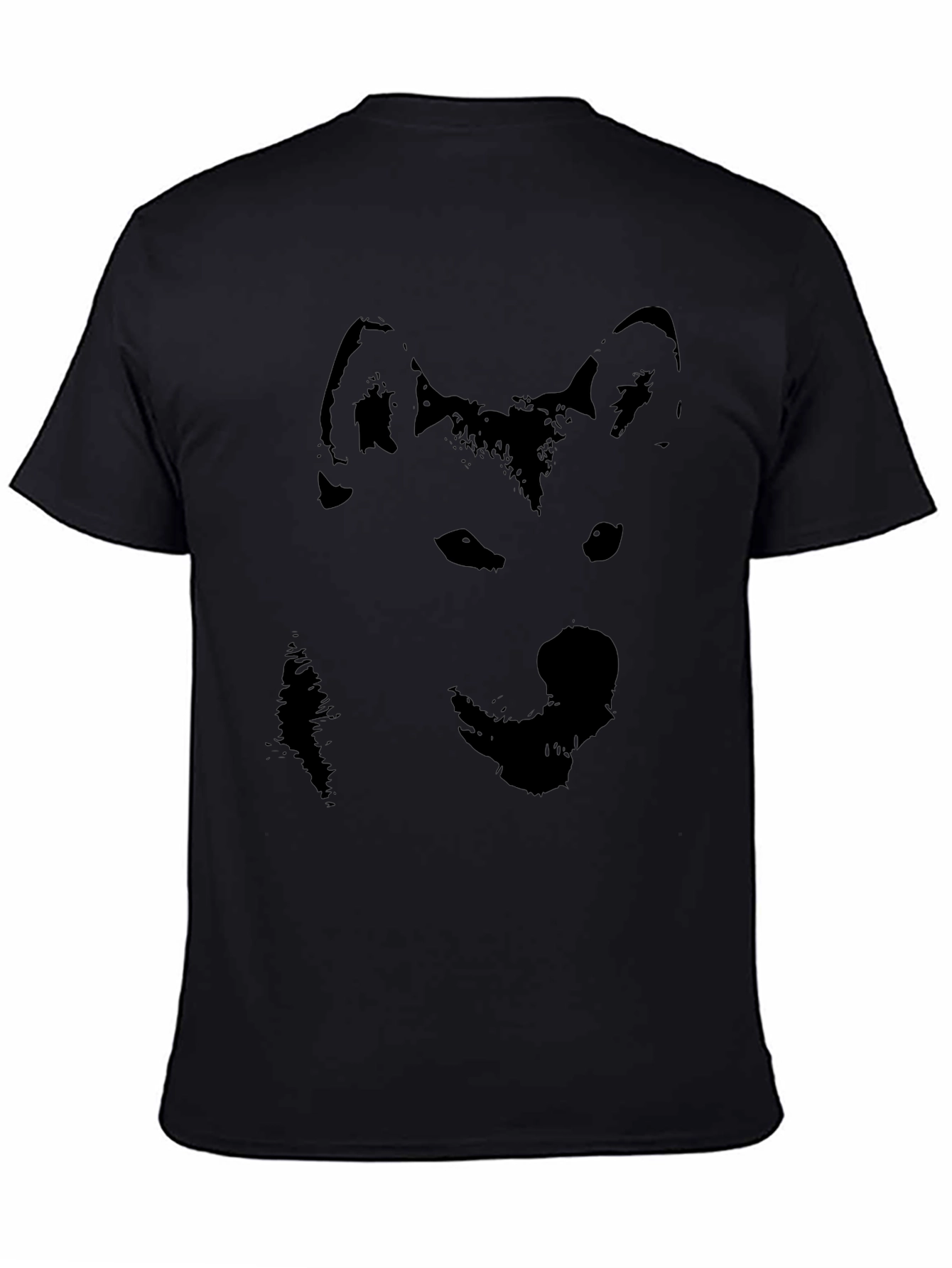 Black Husky Silhouette Graphic T-Shirt