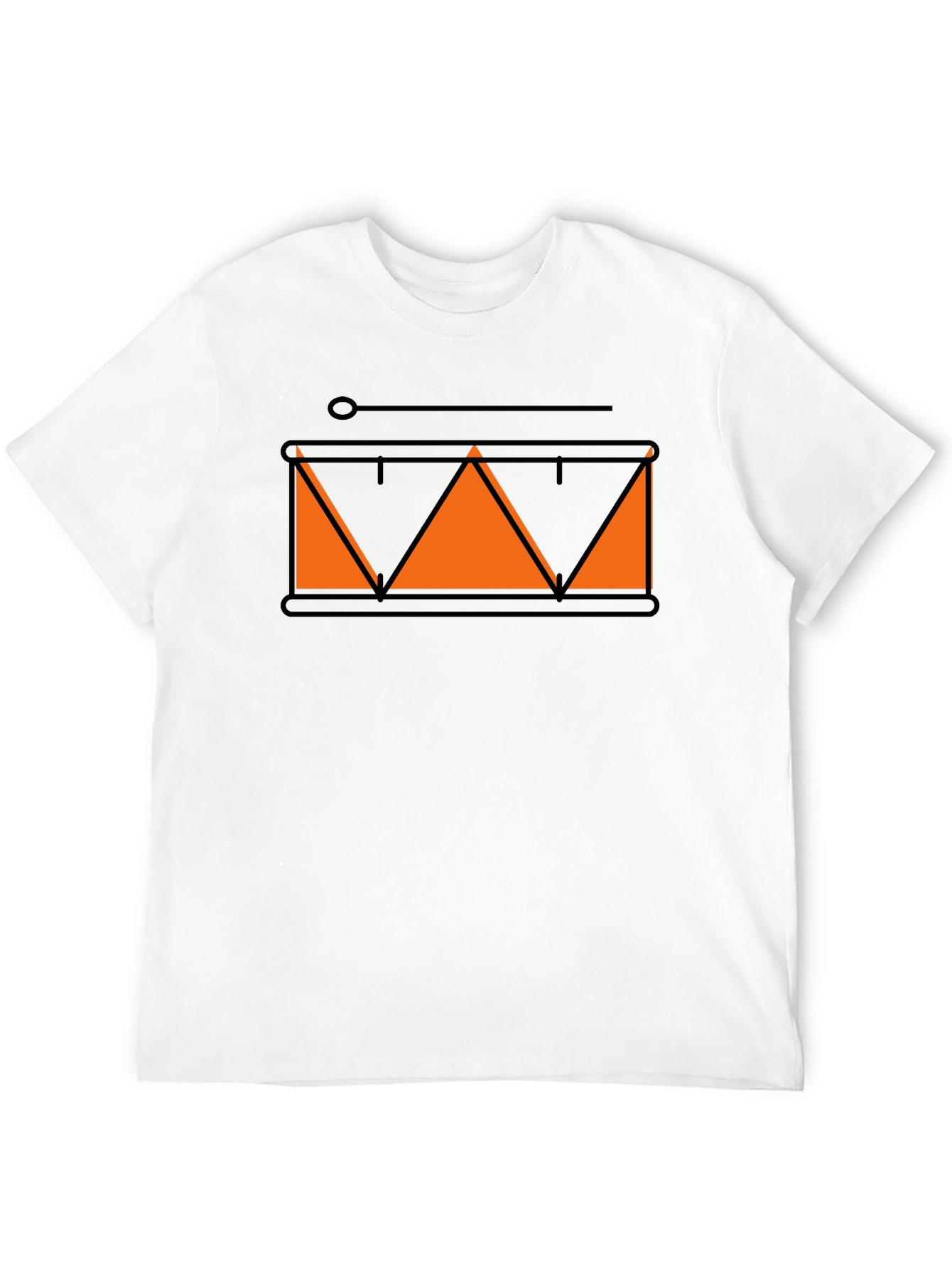 Drum Graphic Tee - Stylish Musician Shirt
