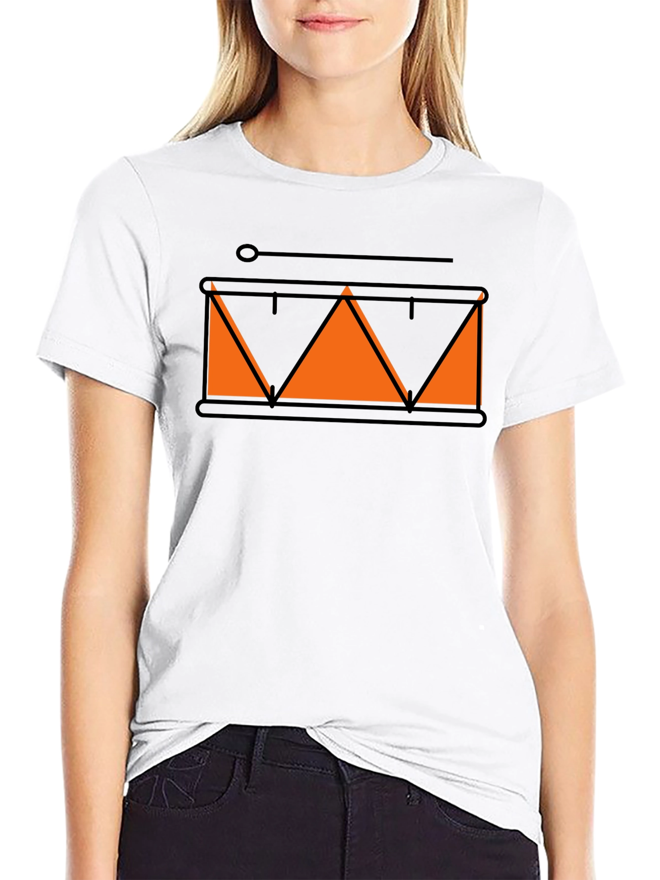 Drum Graphic Tee - Stylish Musician Shirt