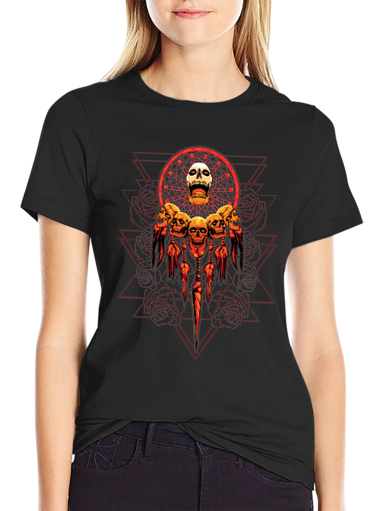 Skull Dreamcatcher Graphic Tee