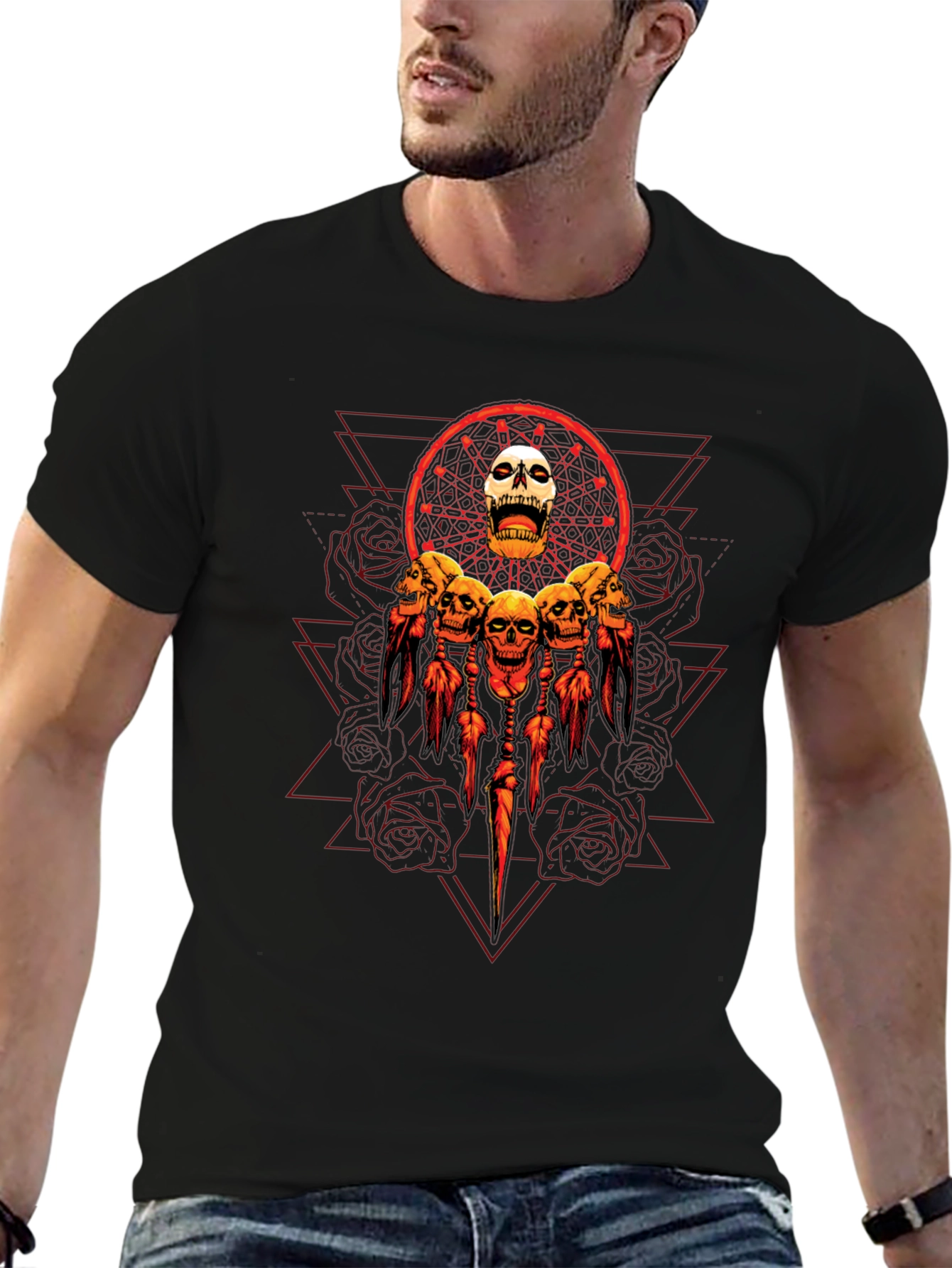 Skull Dreamcatcher Graphic Tee