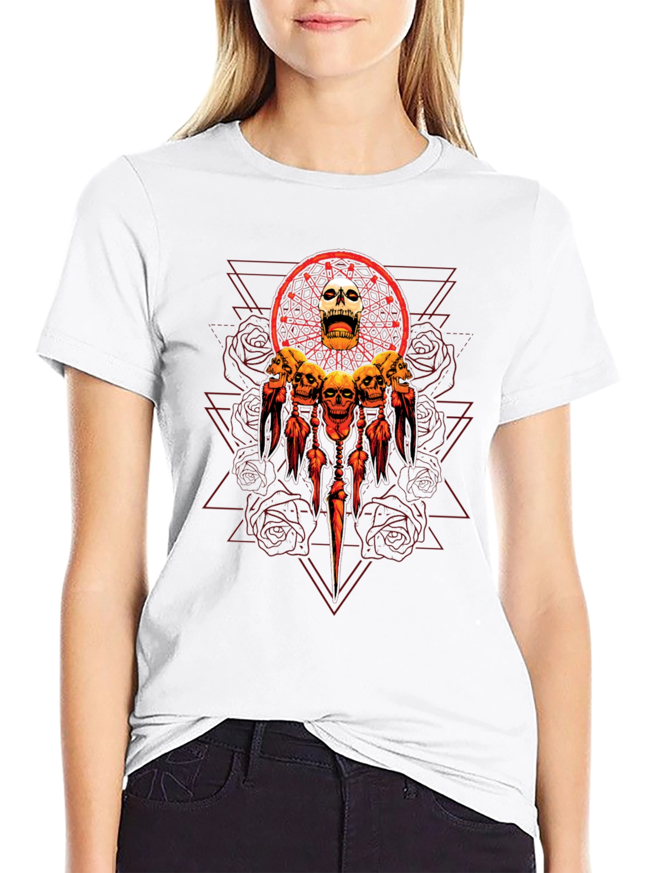 Skull Dreamcatcher Graphic Tee