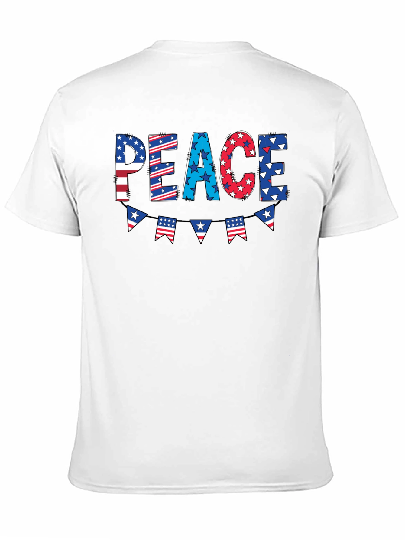 Patriotic Peace Graphic Tee - 4th of July T-Shirt