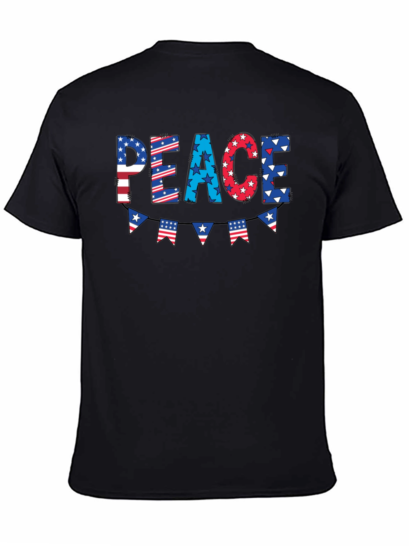 Patriotic Peace Graphic Tee - 4th of July T-Shirt