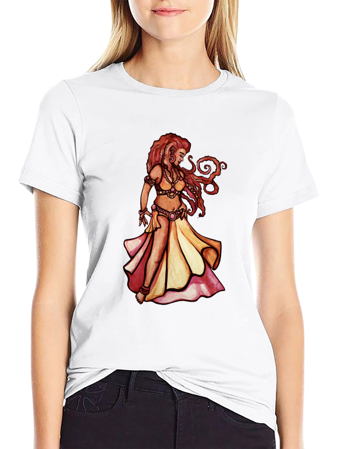 Belly Dance Art T-Shirt - Unique Graphic Tee
