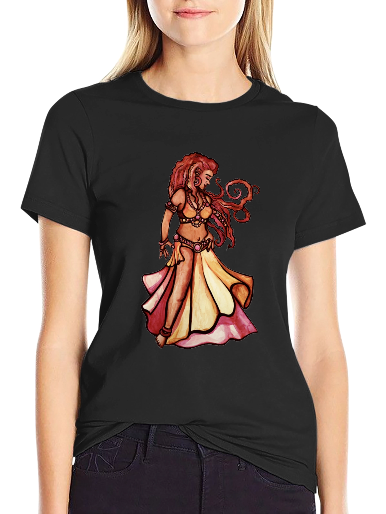 Belly Dance Art T-Shirt - Unique Graphic Tee