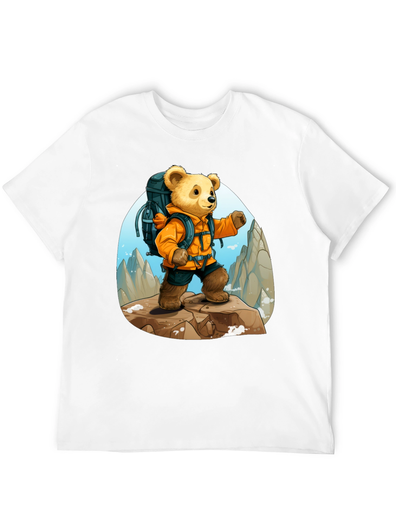 Bear Adventure T-Shirt: Cute Cartoon Design