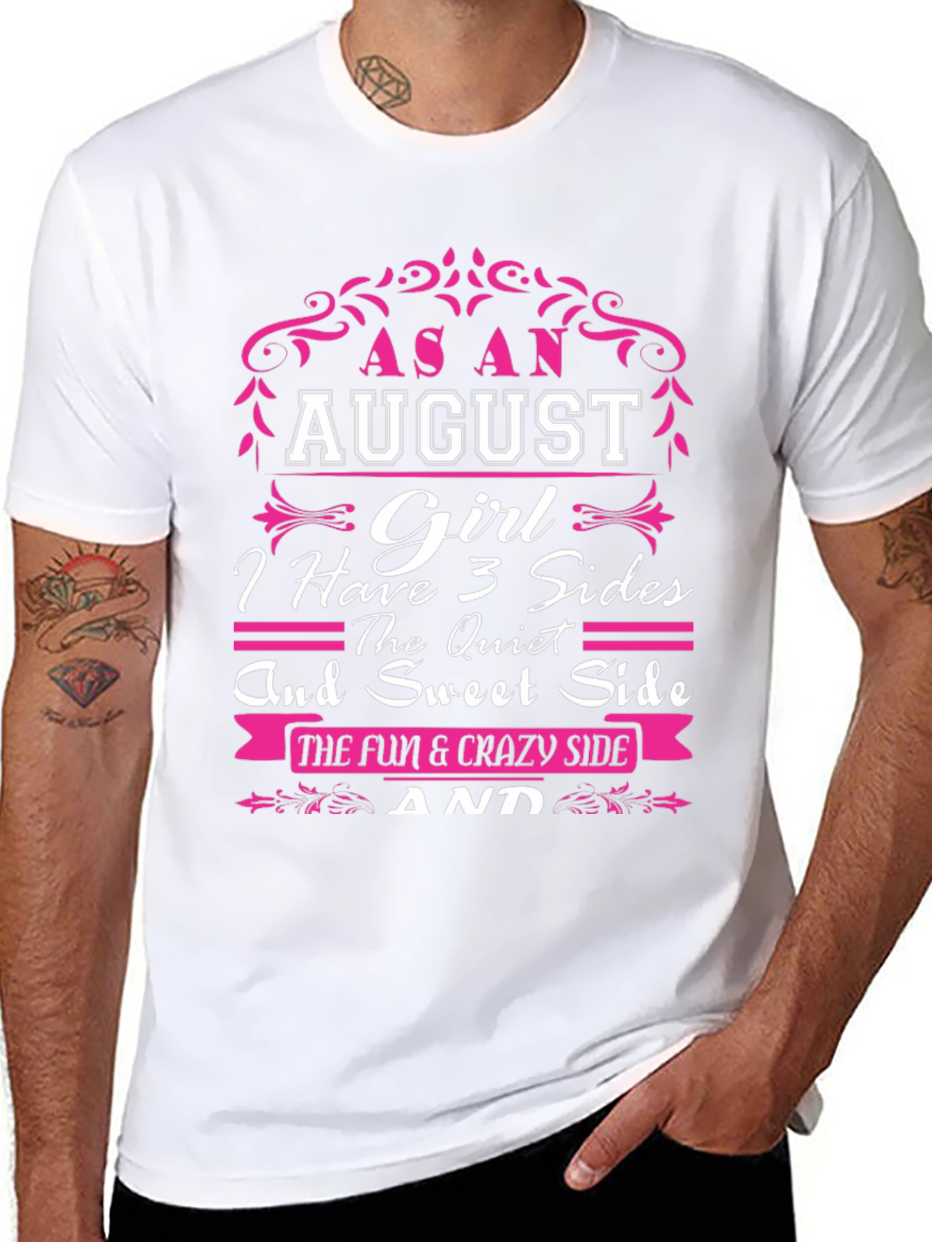 August Girl T-Shirt - 3 Sides