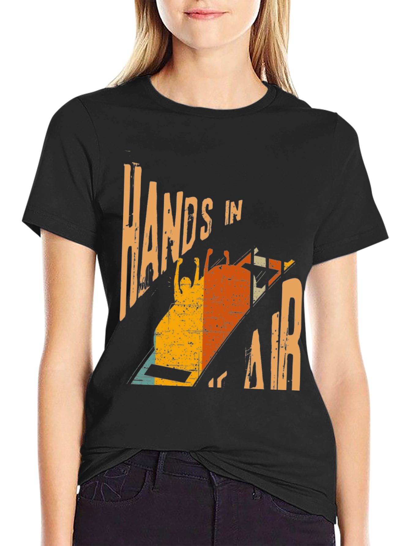 Hands in Air Retro Graphic Tee
