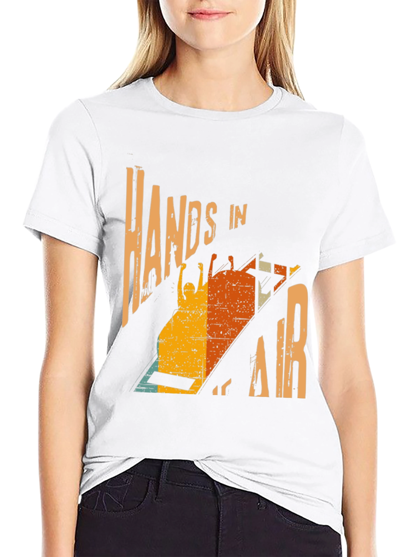 Hands in Air Retro Graphic Tee
