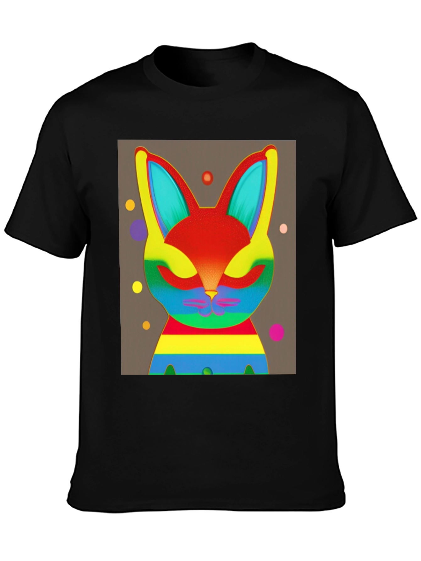 Rainbow Rabbit Graphic Tee - Unisex