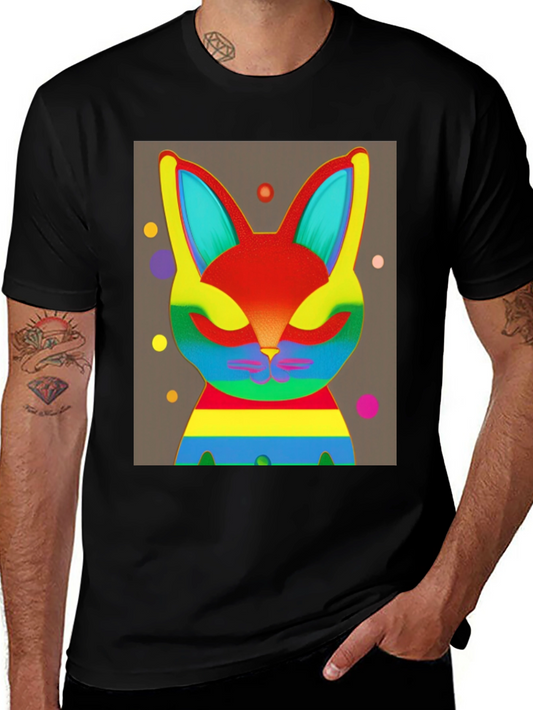 Rainbow Rabbit Graphic Tee - Unisex
