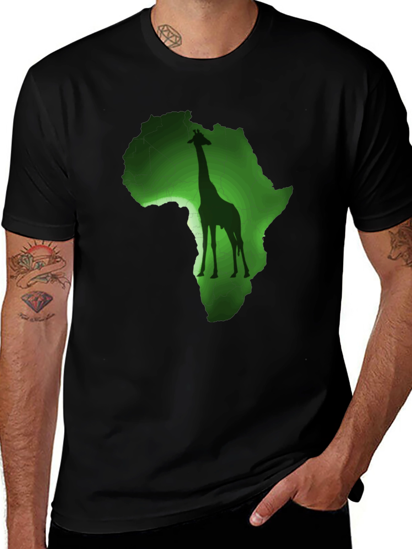 Africa Giraffe Graphic T-Shirt