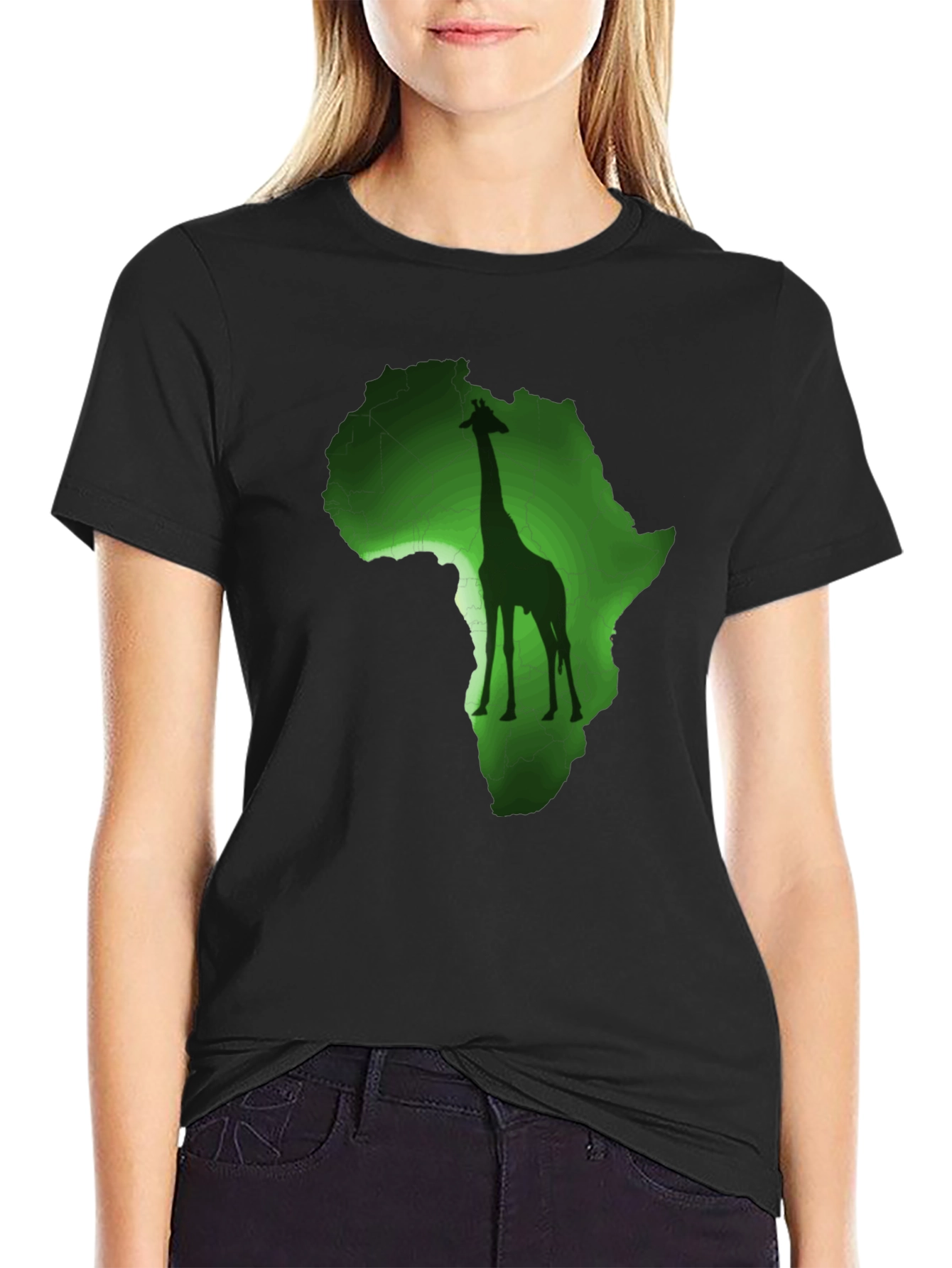 Africa Giraffe Graphic T-Shirt