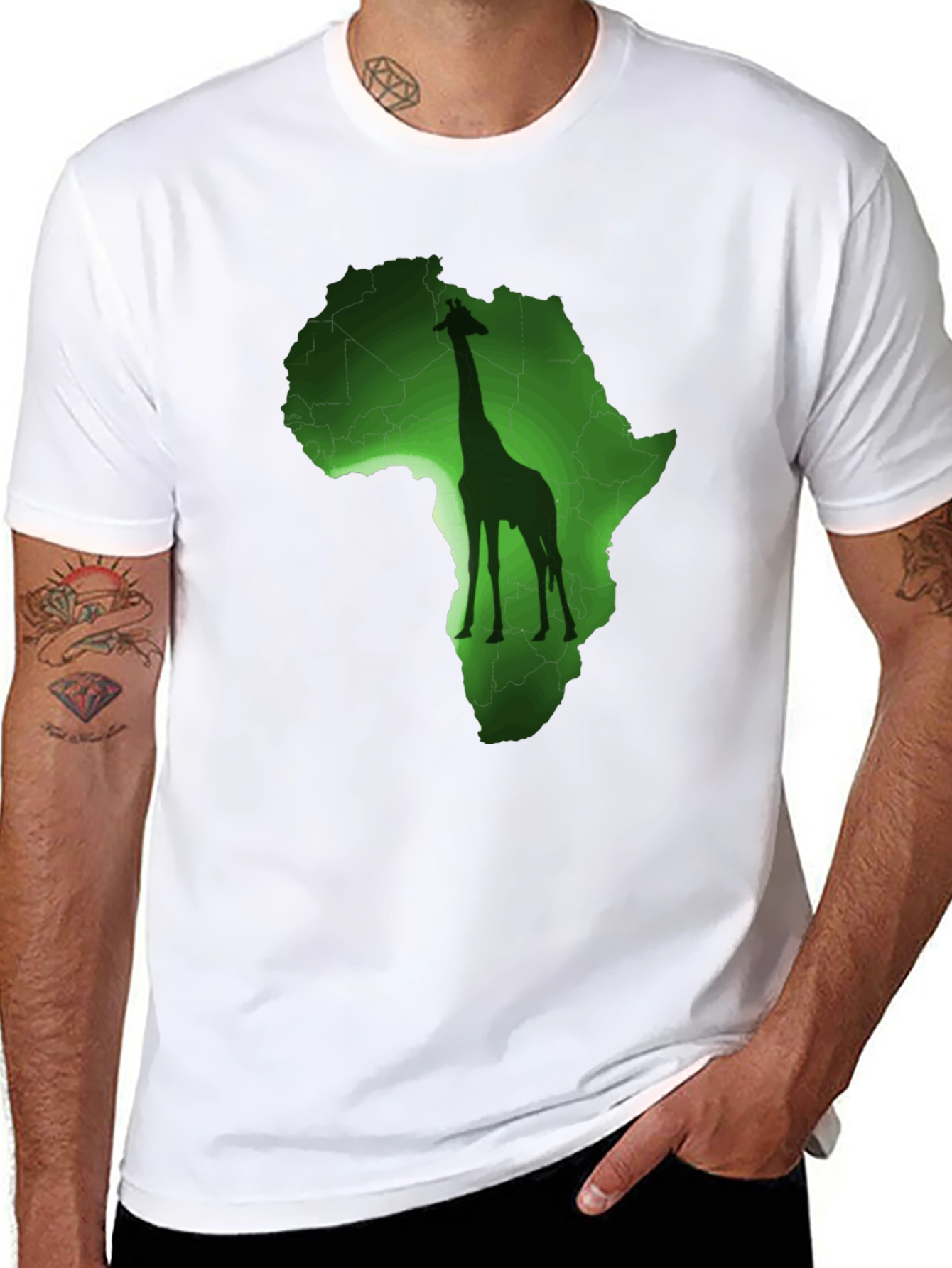 Africa Giraffe Graphic T-Shirt