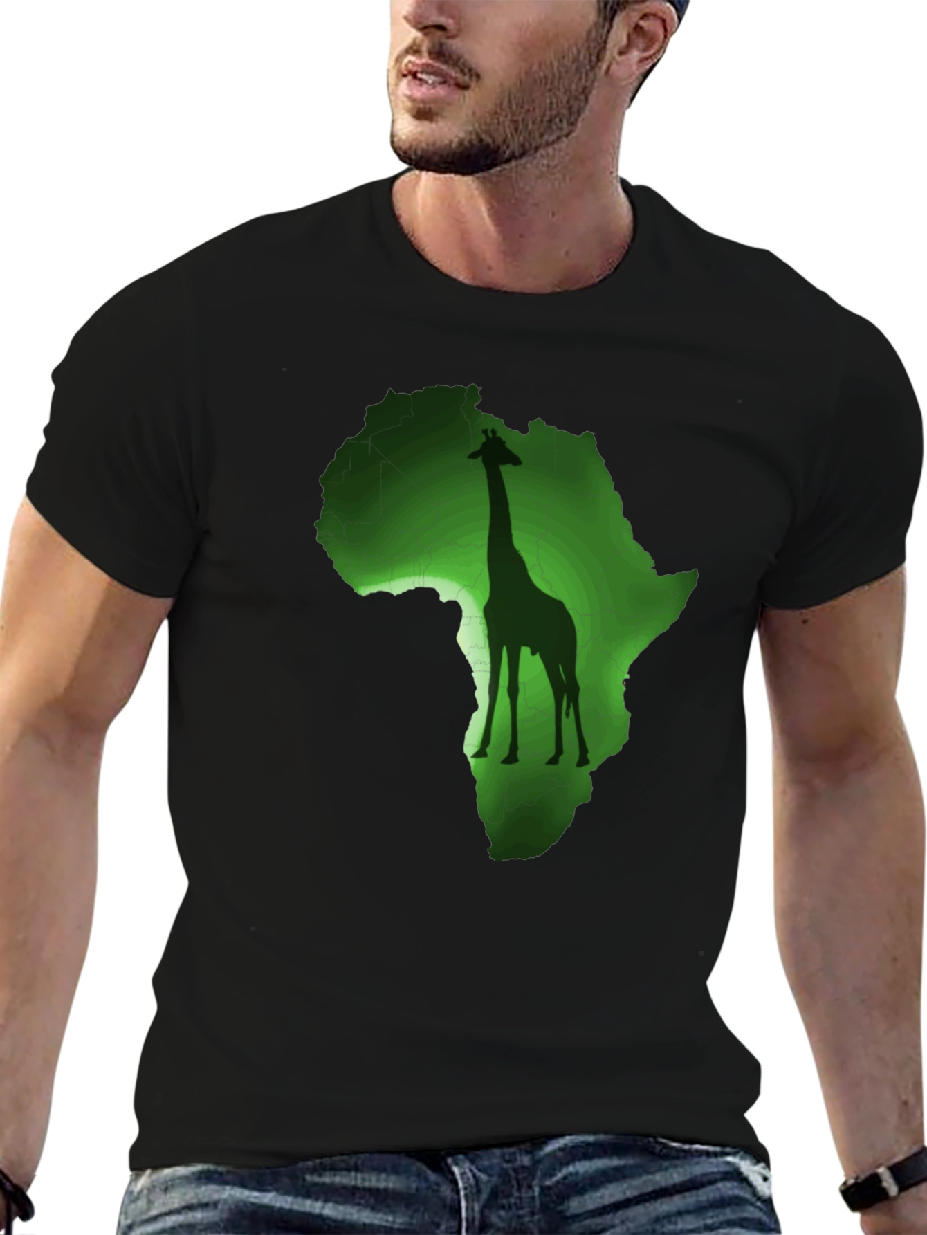 Africa Giraffe Graphic T-Shirt
