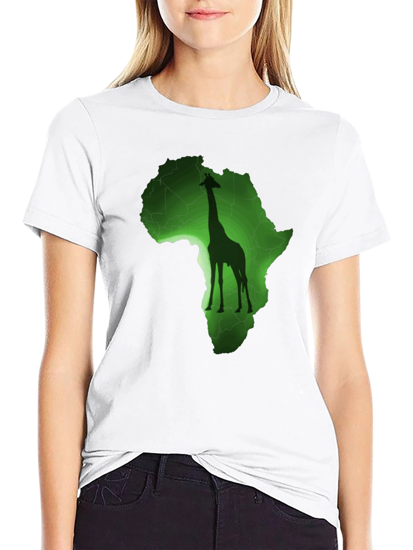 Africa Giraffe Graphic T-Shirt