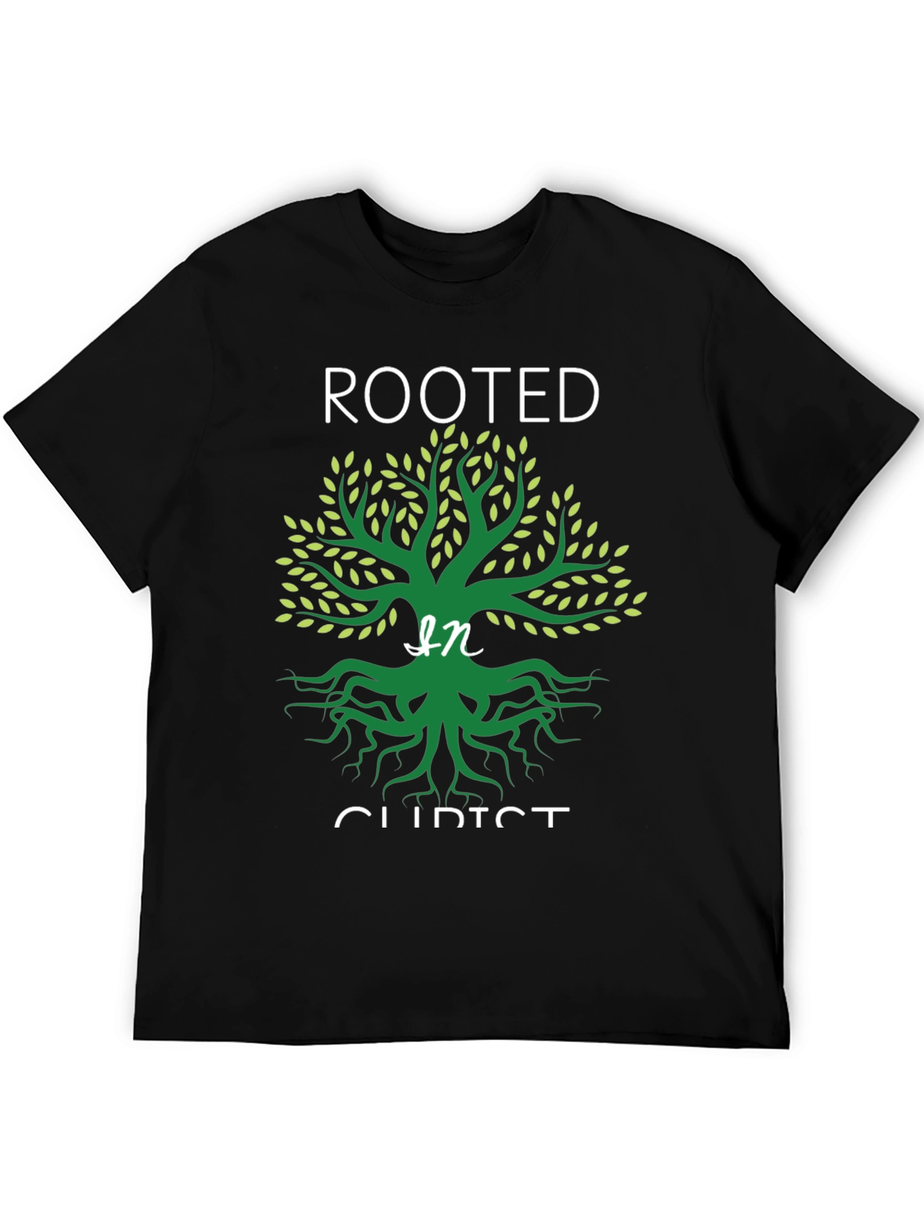 Rooted in Christ Graphic Tee - Christian T-Shirt