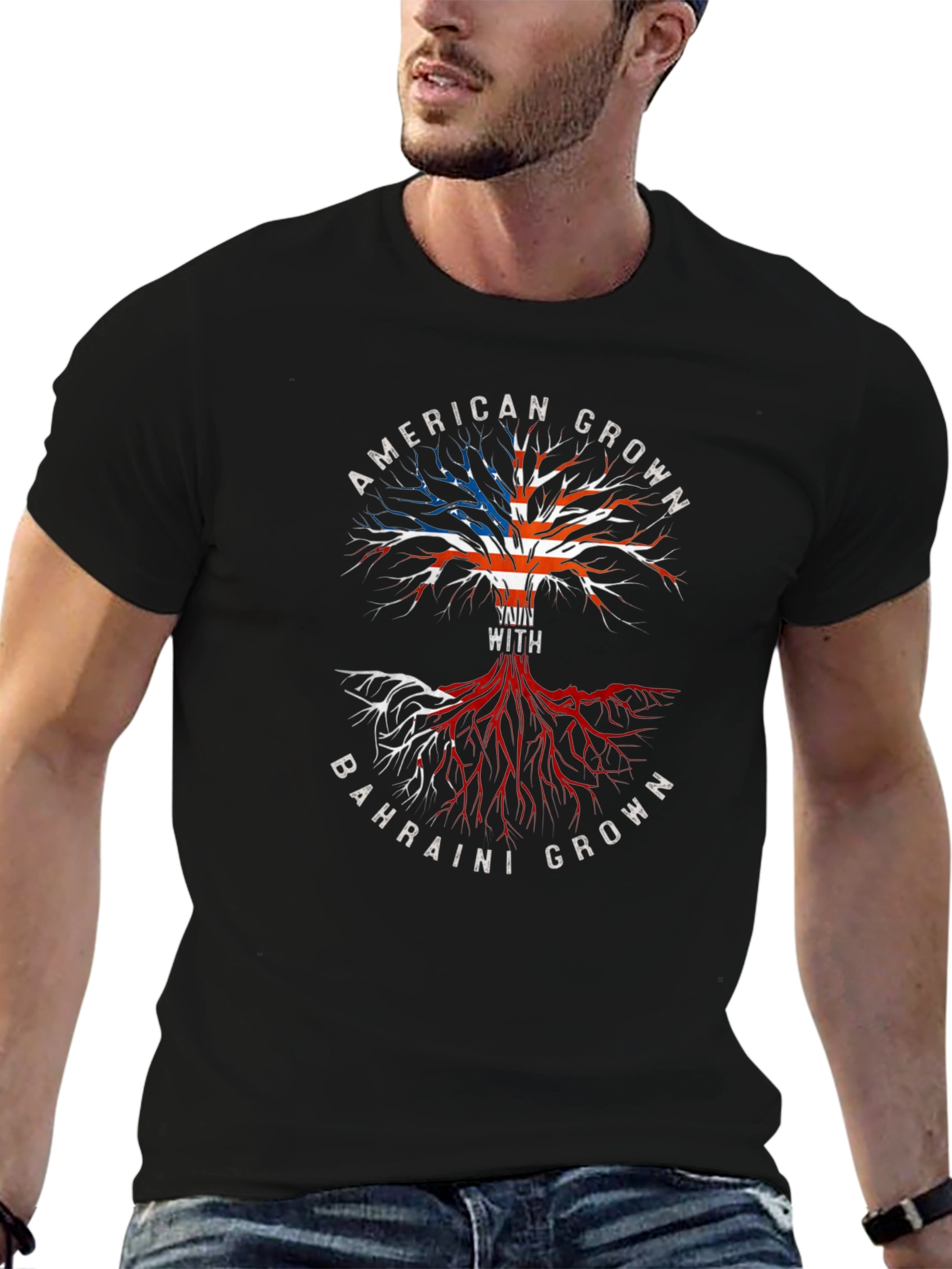 American Grown Bahraini Roots T-Shirt
