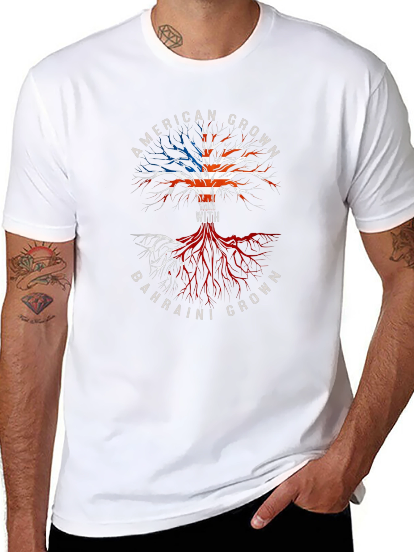 American Grown Bahraini Roots T-Shirt