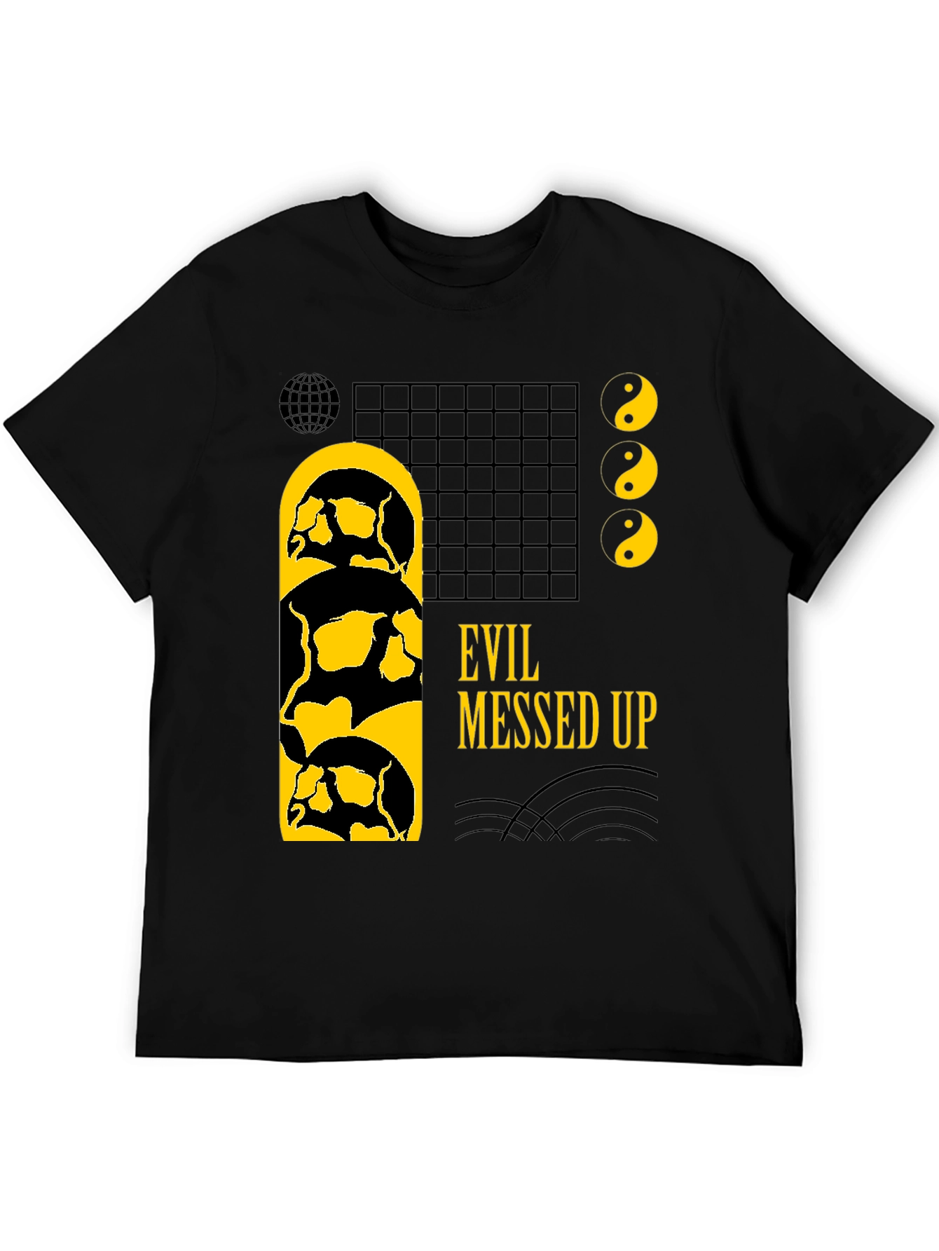 Evil Messed Up Black Graphic Tee