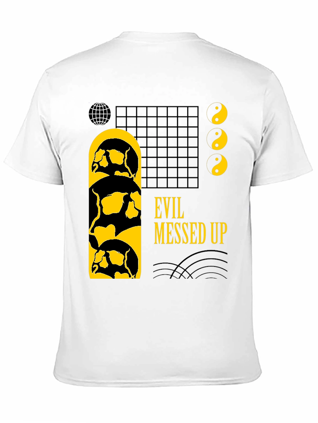 Evil Messed Up Black Graphic Tee