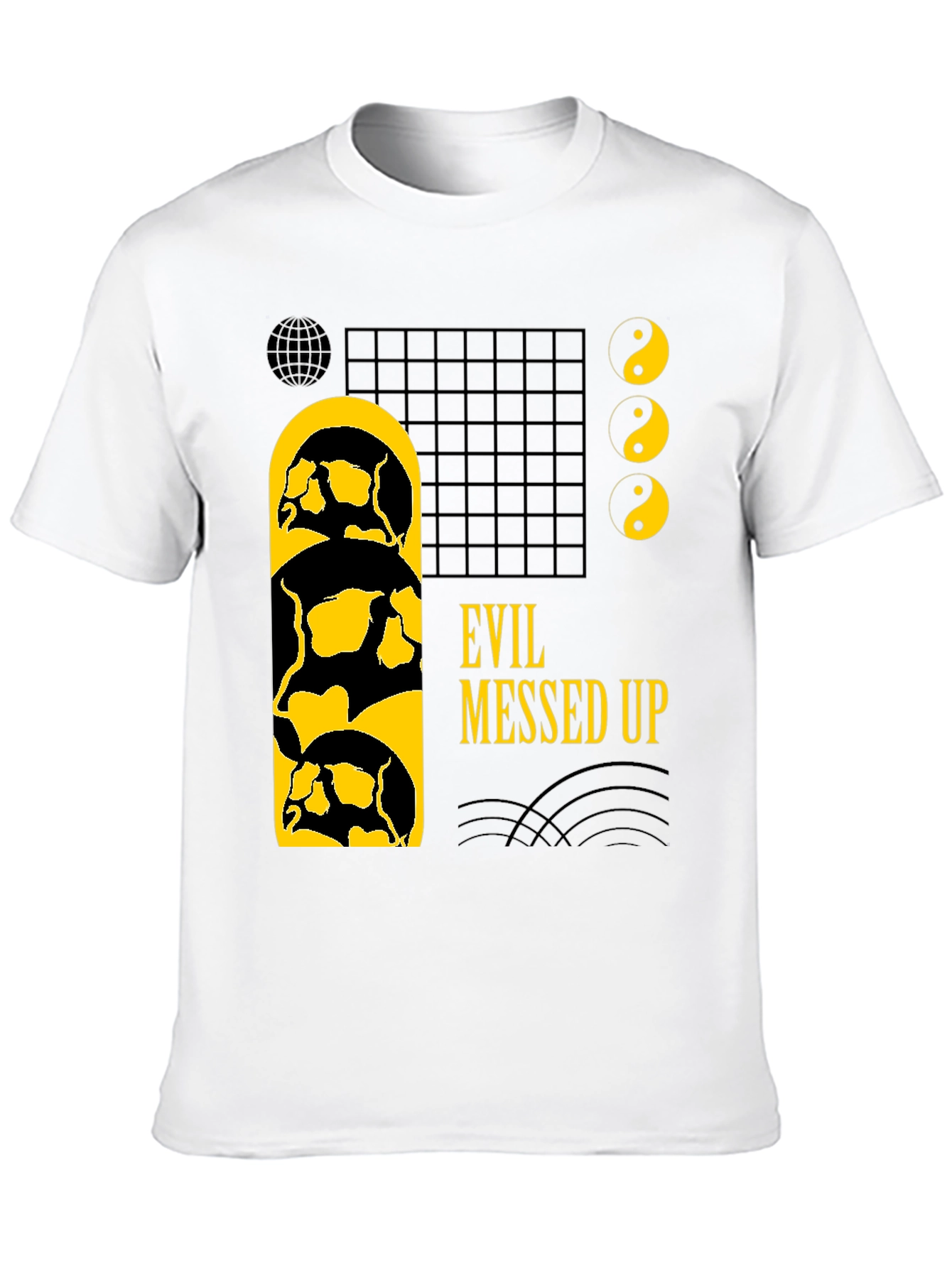 Evil Messed Up Black Graphic Tee